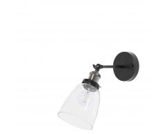 Lampada da muro in vetro trasparente LOVAT