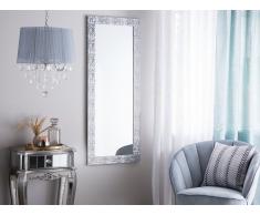 Specchio da parete in color argento 50 x 130 cm MARANS