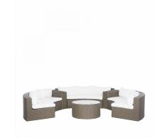 Set da giardino in rattan marrone SEVERO