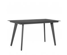 Tavolo da giardino grigio 140 x 80 cm MILETO