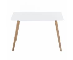 Tavolo bianco - Tavolo di design - Tavolo da pranzo in legno - 120x80cm - FLY