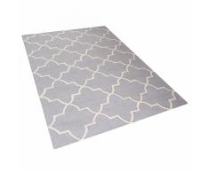 Tappeto rettangolare grigio - Tappeto moderno di design - 160x230cm - SILVAN