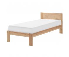 Letto colore legno chiaro 90 x 200 cm NARBONNE
