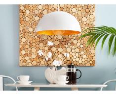 Lampadario in metallo bianco lucido e oro GRAND