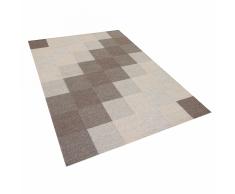 Tappeto marrone rettangolare in cotone realizzato a mano - 160x230cm - NIZIP