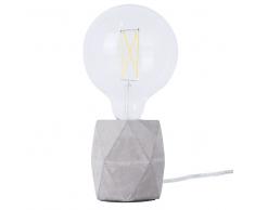 Lampada da tavolo in cemento grigio chiaro 10 cm BESAYA