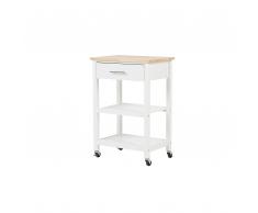 Carrello cucina bianco HIUMA