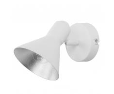 Lampada da parete bianco / argento MERSEY I