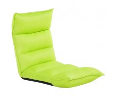 Pouf sedia verde da pavimento BALKA