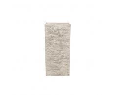 Vaso rettangolare per interno ed esterno beige 35x35x70cm GAZA