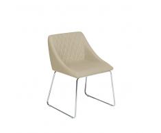 Sedia da pranzo in colore beige ARCATA