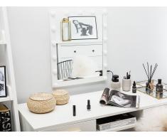 Specchio a LED da parete bianco 50 x 60 cm ODENAS