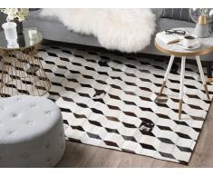 Tappeto in pelle color bianco 160x230 cm ALPKOY