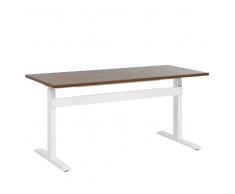 Scrivania regolabile marrone - bianco 180 x 80 cm UPLIFT
