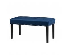 Panca camera da letto YORKTON, in vellluto blu