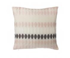 Cuscino decorativo a gocce 45 x 45 cm rosa/marrone
