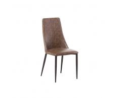 Sedia da pranzo in colore marrone CLAYTON