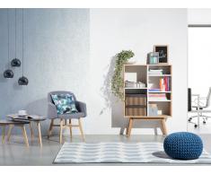 Libreria moderna in color bianco e marrone - WRANGELL