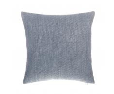 Cuscino decorativo a zig zag 45 x 45 cm grigio