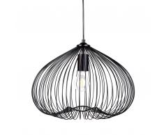 Lampadario moderno di design in metallo nero - TORDINO