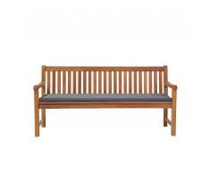 Panchina in legno 180cm con cuscino grafite JAVA