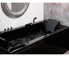 Vasca da bagno idromassaggio versione sinistra color nero VARADERO