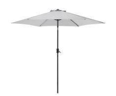 Ombrellone da giardino diametro 270cm grigio chiaro VARESE II