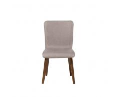 Set di 2 sedie da pranzo in tessuto grigio scuro IRIS