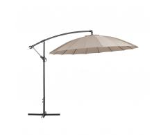 Ombrellone da giardino color mocca 268 cm CALABRIA II