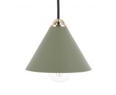 Lampada da soffitto in metallo color verde oliva ARAGON
