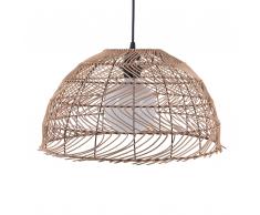 Lampadario in rattan marrone chiaro SELENGE