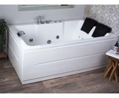 Vasca da bagno con idromassaggio e LED sinistra PENSO