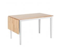 Tavolo da pranzo in legno bianco 119 x 75 cm LOUISIANA