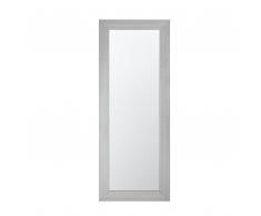 Specchio da parete in color argento 50 x 130 cm DERWAL