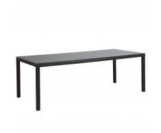 Tavolo da giardino 220cm in rattan marrone ITALY