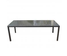 Tavolo da giardino 160cm in rattan marrone ITALY