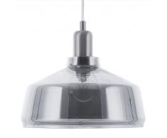 Lampadario in vetro fumé grigio DRAVE