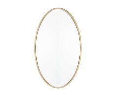 Specchio da parete con cornice in color oro 83x57 cm OUVEA