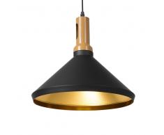 Lampada a sospensione nero oro plafoniera LIARD