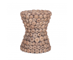 Comodino in giacinto beige BAHIA