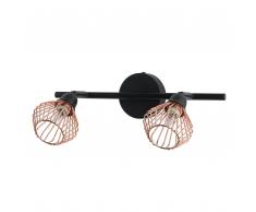 Lampada da soffitto nero / rame VOLGA S