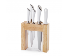 Set di coltelli color argento/legno PORTES