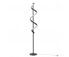 Lampada da terra LED nero 152 cm WANTA