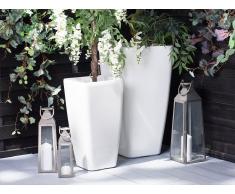 Vaso per piante in color bianco lucido MODI 40x40x76