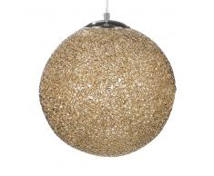 Lampadario in alluminio dorato TURAMA