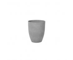 Vaso tondo per interno ed esterno grigio 35x35x42cm CROTON
