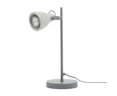 Lampada da tavolo di colore cemento grigio chiaro MISTAGO