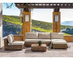 Set da giardino in rattan marrone VARALLO