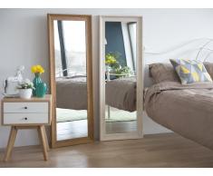 Specchio moderno da parete con cornice bianca - 51x141cm - SIGNES