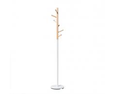 Appendiabiti marrone e bianco da terra design AUBUM